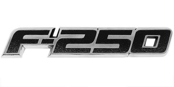  LETRAS F250 FORD CROMO